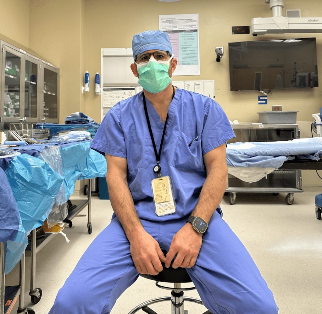 Photo of a surgeon in an operating room