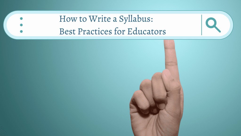 How to Write a Syllabus: Template Included